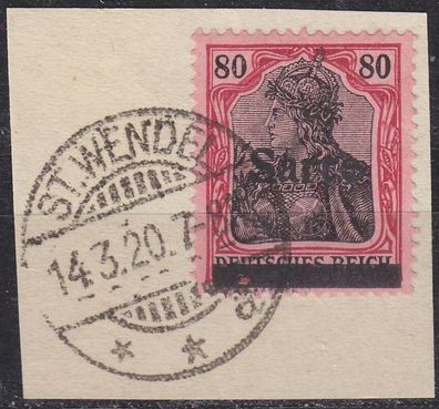 Germany Saar [1920] MiNr 0016 ( BStk ) [01]