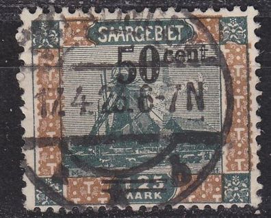 Germany Saar [1921] MiNr 0078 A ( O/ used )