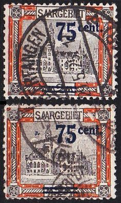 Germany Saar [1921] MiNr 0079 I, II ( O/ used )