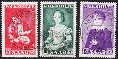 Germany Saar [1954] MiNr 0354-56 ( O/ used )