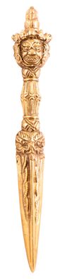 Phurba Kupfer 22 cm Dämonendolch Ritualgegenstand Buddhismus Schamanismus