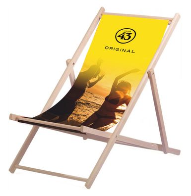 Licor 43 Liegestuhl Stuhl aus Holz Gartenliege Klappstuhl gelb