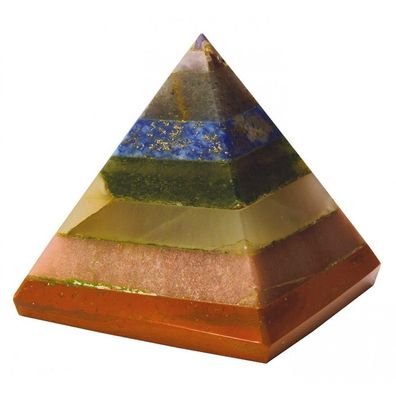 Chakrapyramide Energiepyramide Energetisierung Heilsteine Edelstein 4 x 4 cm