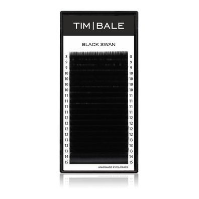 Tim|Bale Lash Extensions BLACK SWAN 20 Reihen, Einzelgrößen, Biegungen C | D