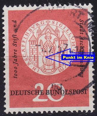 Germany BUND [1957] MiNr 0255 F28, A ( O/ used ) [01] Plattenfehler