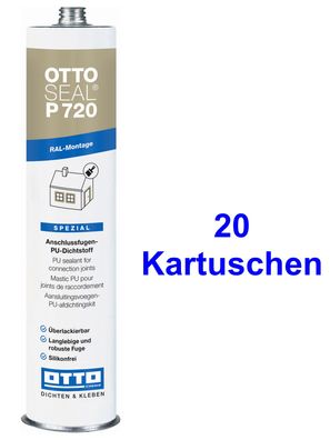 Ottoseal® P720 20 x 310 ml Anschlussfugen zwischen Fenster und Baukörper Abdichtung