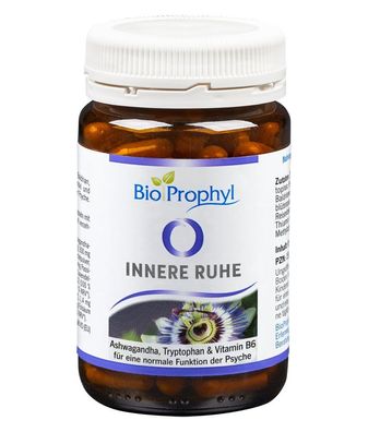 BioProphyl Innere Ruhe | Ashwaghanda 5% Withanoliden | Baldrian | Hopfen und Lavendel