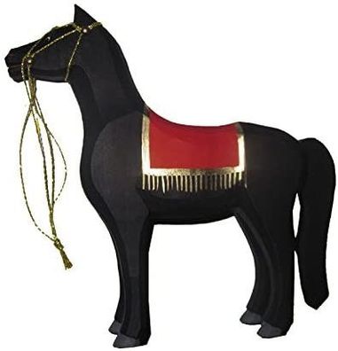 Lotte Sievers Hahn Krippenfiguren * Araber Pferd stehend aufgezäumt * Holz