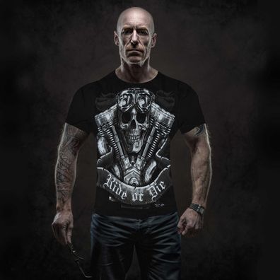 Herren T-Shirt Rock Chang Heavy Metal Biker Tattoo Rocker S-XXL (4001)