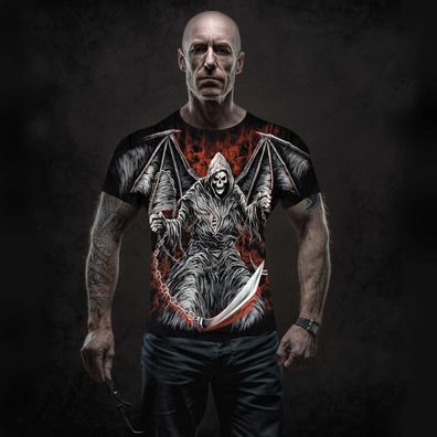 Herren T-Shirt Rock Eagle Heavy Metal Biker Tattoo Rocker XL (4003)