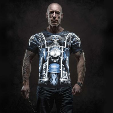 Herren T-Shirt Rock Eagle Heavy Metal Biker Tattoo Rocker M-XXXL (4006)