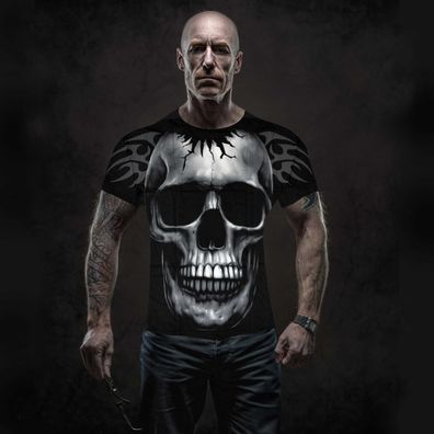Herren T-Shirt Rock Eagle Heavy Metal Biker Tattoo Rocker M-XXXL (4008)