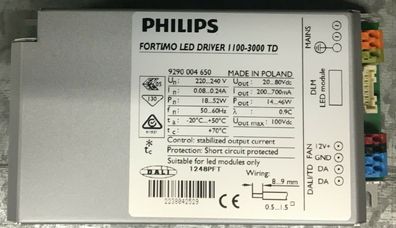 Philips Fortimo LED Driver 1100-3000 TD 9290004650