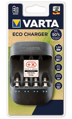 Varta Akku V57680 ? Eco Charger Ladegerät für Micro und Mignon