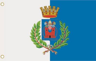 Fahne Flagge Terracina (Italien) Hissflagge 90 x 150 cm