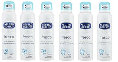 Neutro Roberts Fresco Deodorant Spray Extra Frisch 6 x 150ml