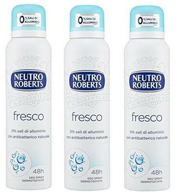 Neutro Roberts Fresco Deodorant Spray Extra Frisch 3 x 150ml