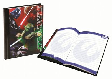 Star Wars - Notizbuch »Leuchtende Galaxie« Buch Yoda Darth Vader Notizen Schule