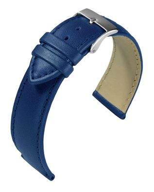 Eulit Taurus > Uhrenarmband Kalbsleder royal blau hautfreundlich