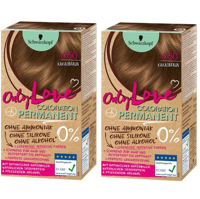 Schwarzkopf Only Love Kakaobraun 6.50 Haar Farbe Ohne Ammoniak, Silikon & Alkohol