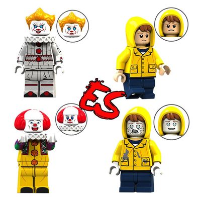 Filmfiguren Steven Kings ES 2 Pennywise Georgie Clown Bausteine Cobi Lego kompatibel