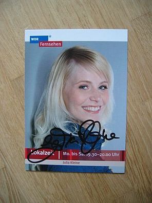 WDR Fernsehmoderatorin Julia Kleine - handsigniertes Autogramm!!!