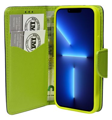 cofi1453® Buch Tasche "Fancy" kompatibel mit iPhone 13 Pro Handy Hülle Etui Brieft...
