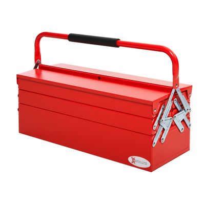 Durhand Werkzeugkasten Werkzeugkoffer aufklappbar Rot 57 x 21 x 41 cm