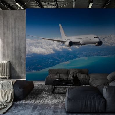 Muralo Selbstklebende Fototapeten XXL Flugzeug Landschaft 3D 3953