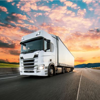 Muralo Selbstklebende Fototapeten XXL Büro Lastwagen Tir Landschaft 2998