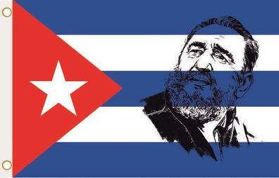 Fahne Flagge Kuba Fidel Castro Hissflagge 90 x 150 cm