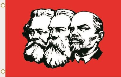 Fahne Flagge Marx-Engels-Lenin Hissflagge 90 x 150 cm