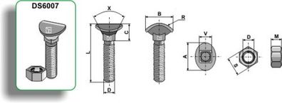 Planetschraube - M8x33 - 6.6 30.004