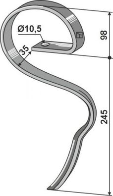 Schnellfluß-Garezinken 2.1017RLL