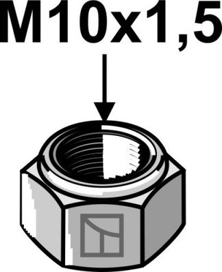 Selbstsichernde Mutter M10 30-MU10-2