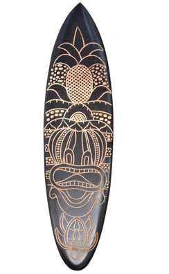 / Deko Surfboard beidseitig lackiert 130cm Surfbrett surfen SU 130 N15-D dark 
