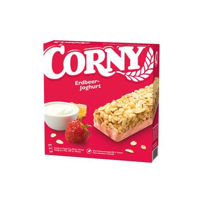 Corny Erdbeer Joghurt kerrniger Müsliriegel mit Bienenhonig 150g