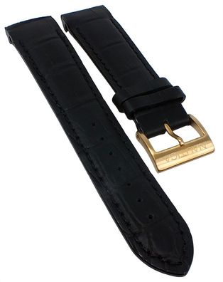 Nautica ? Uhrenarmband 22mm schwarz Leder gepolstert NA17511G