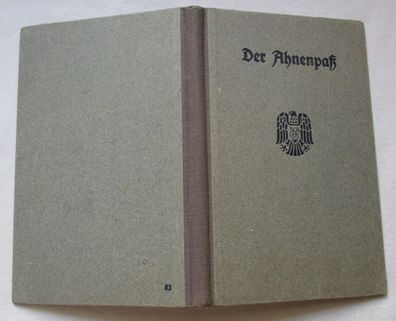 Der Ahnenpaß Ausgabe 63 Reichsverband der Standesbeamten RDDS Berlin (134789)