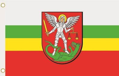 Fahne Flagge Biala Podolska (Polen) Hissflagge 90 x 150 cm