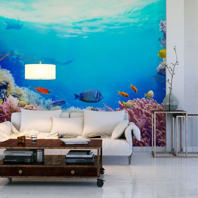 Muralo Selbstklebende Fototapeten XXL Tropische Fische 3D 2934