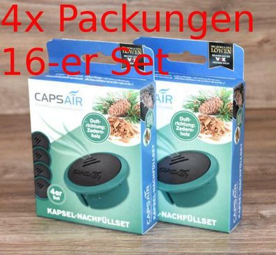 16x Capsair Ersatz-Kapseln Zederholz CAPS AIR Mottenschutz Vaps Perfume Systems