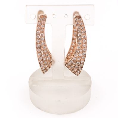 Ohrringe aus 925er Silber Vergoldet mit Zirkonia