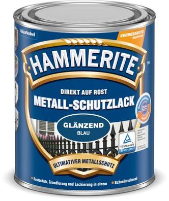 Hammerite Metall Schutzlack Glänzend Blau 250 ml Nr. 5087571
