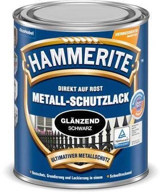Hammerite Metall Schutzlack Glänzend Schwarz 750 ml Nr. 5087592