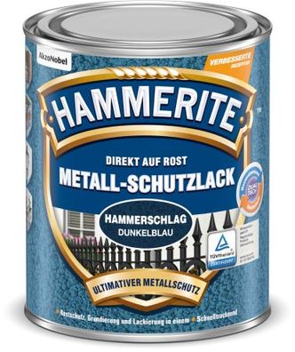 Hammerite Metall Schutzlack Hammerschlag Dunkelblau 250ml. Nr. 5087600