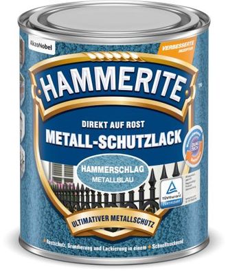 Hammerite Metall Schutzlack Hammerschlag Metallblau 750ml. Nr. 5087613