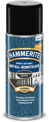 Hammerite Metall Schutzlack Hammerschlag Schwarz 400ml. Nr. 5087621