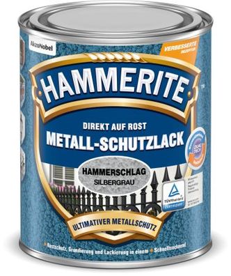 Hammerite Metall Schutzlack Hammerschlag Silbergrau 750ml. Nr. 5087617