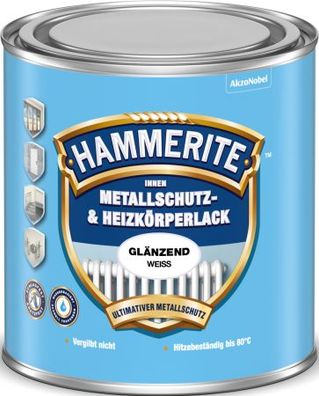 Hammerite Metallschutz- & Heizkörperlack glänzed weiß 500 ml NR. 5117970